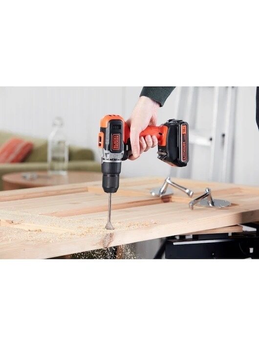 BLACK & DECKER | Cordless Drill/Driver with  2.0 Ah/4.0 Ah Battery | BCD003MEM2K-QW | 18 V | 2.0/4.0 Ah | Lithium 3