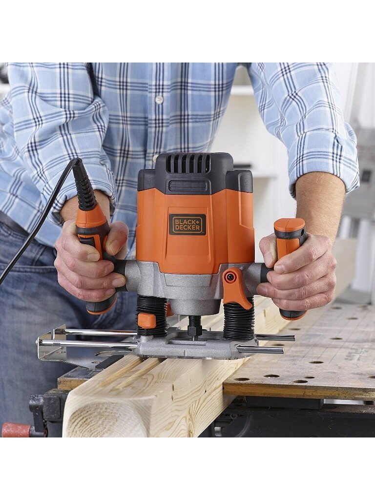 BLACK & DECKER | Electric Freza | KW1200E-QS | 1200 W 4 BLACK & DECKER | Electric Freza | KW1200E-QS | 1200 W 4