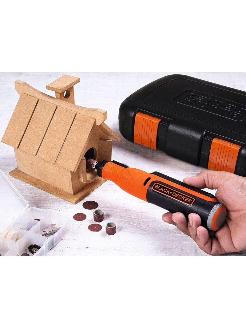 BLACK & DECKER | 8V Cordless Rotary Tool With Kit Box | BCRT8IK-XJ 3
