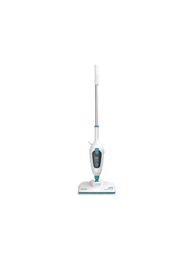 BLACK & DECKER Steam mop | FSM13E1-QS | Power 1300 W | Water tank capacity 0.38 L | White