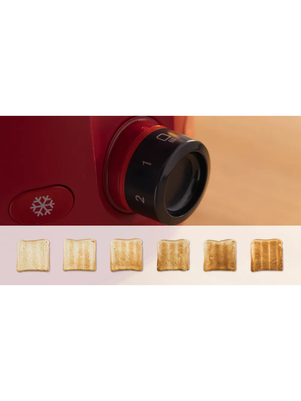 Bosch Compact Toaster | TAT2M124 MyMoment | Power 950 W | Number of slots 2 | Housing material Plastic | Red 3