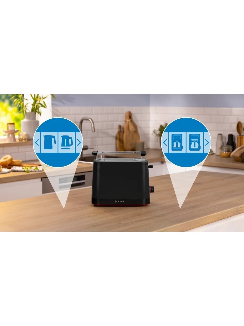 Bosch Compact Toaster | TAT3M123 MyMoment | Power 950 W | Number of slots 2 | Housing material Plastic | Black 1 Bosch Compact Toaster | TAT3M123 MyMoment | Power 950 W | Number of slots 2 | Housing material Plastic | Black 1