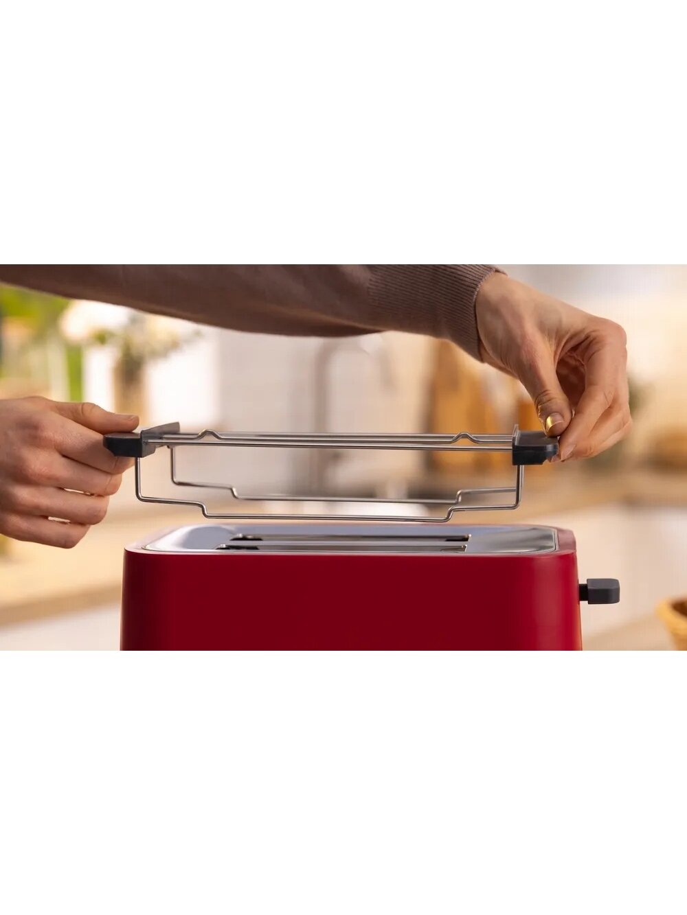 Bosch Compact Toaster | TAT3M124 MyMoment | Number of slots 2 | Housing material Plastic | Red 5