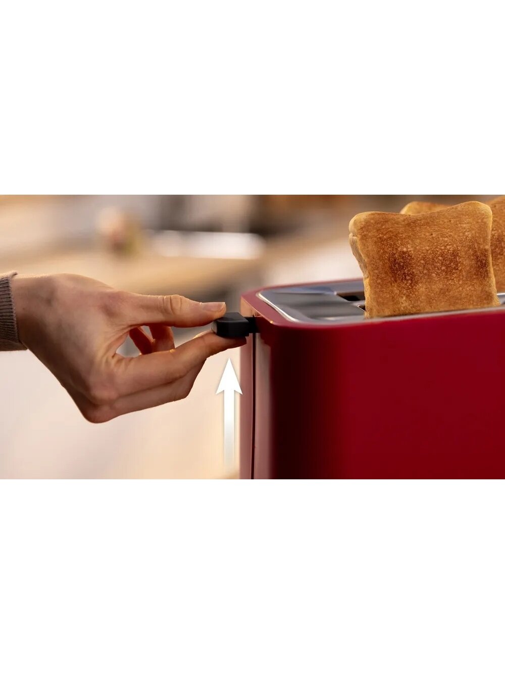 Bosch Compact Toaster | TAT3M124 MyMoment | Number of slots 2 | Housing material Plastic | Red 7