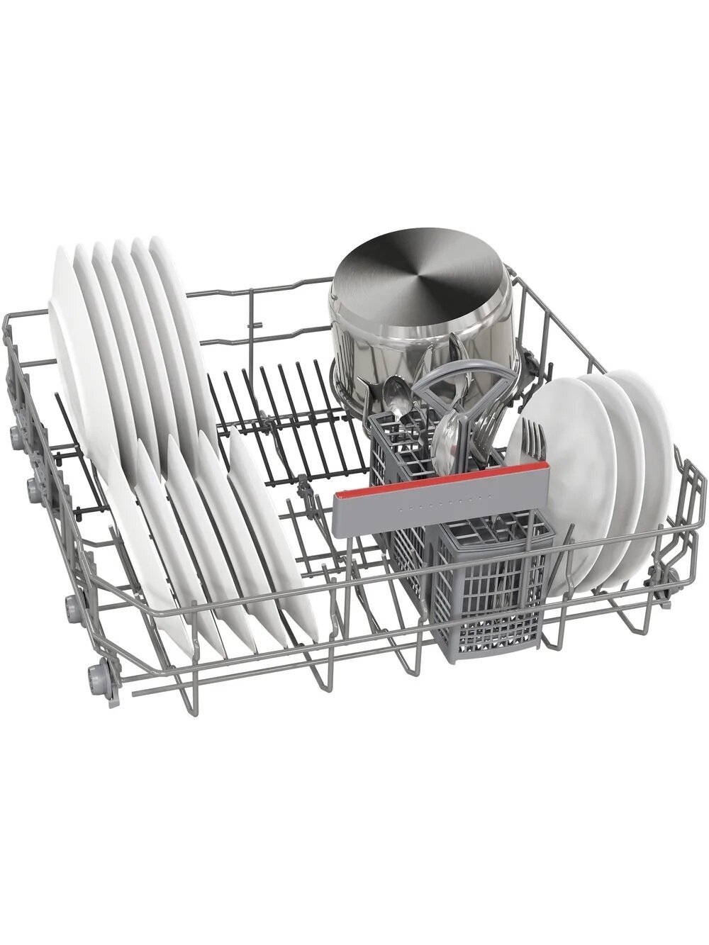 Bosch Dishwasher | SMU4HMW02S | Built-in | Width 60 cm | Number of place settings 14 | Number of programs 6 | Energy efficiency class D | Display | AquaStop function | White 4
