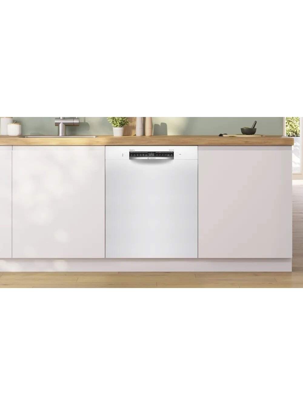 Bosch Dishwasher | SMU4HMW02S | Built-in | Width 60 cm | Number of place settings 14 | Number of programs 6 | Energy efficiency class D | Display | AquaStop function | White 9 Bosch Dishwasher | SMU4HMW02S | Built-in | Width 60 cm | Number of place settings 14 | Number of programs 6 | Energy efficiency class D | Display | AquaStop function | White 9