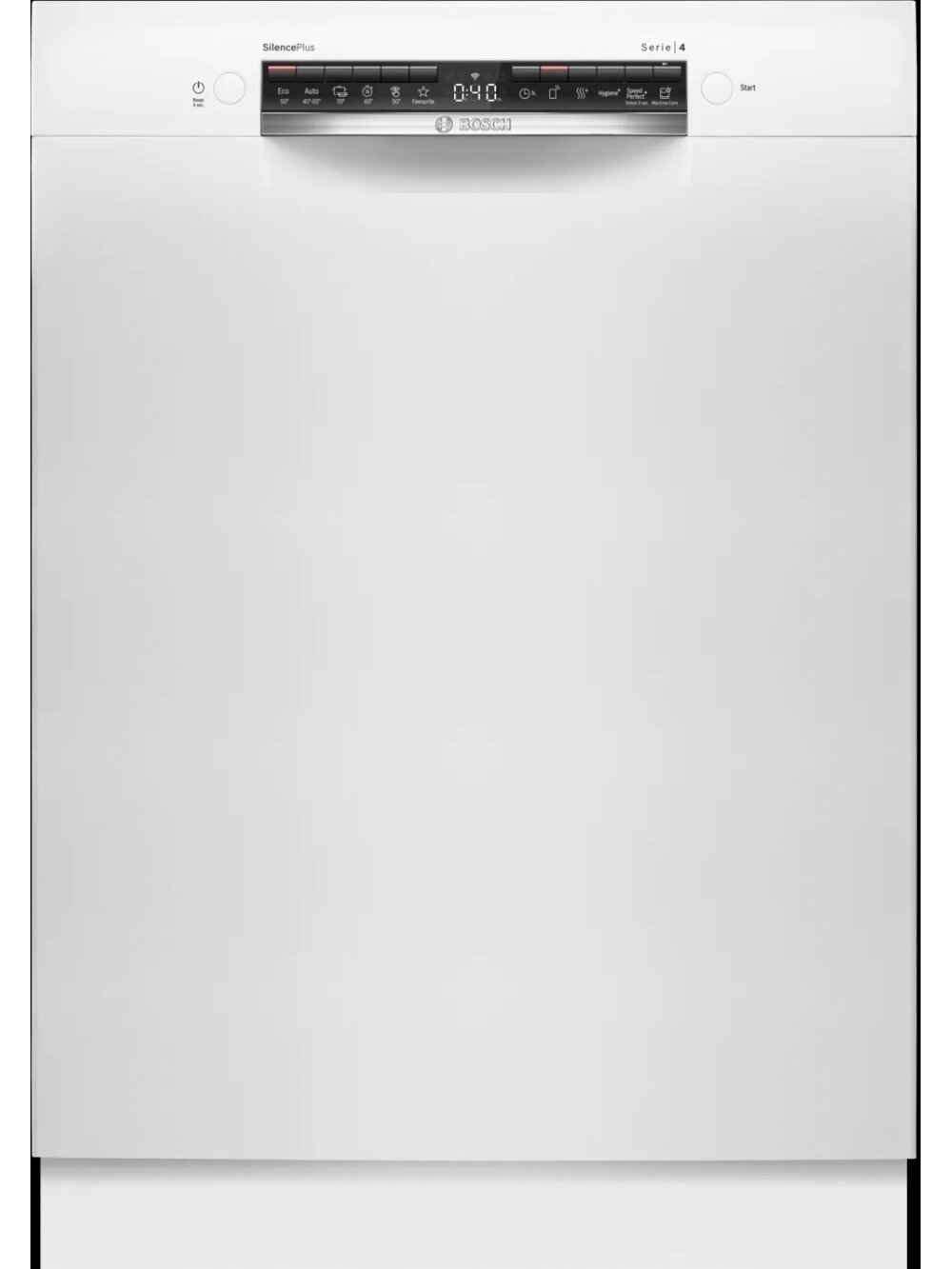 Bosch Dishwasher | SMU4HMW02S | Built-in | Width 60 cm | Number of place settings 14 | Number of programs 6 | Energy efficiency class D | Display | AquaStop function | White 1