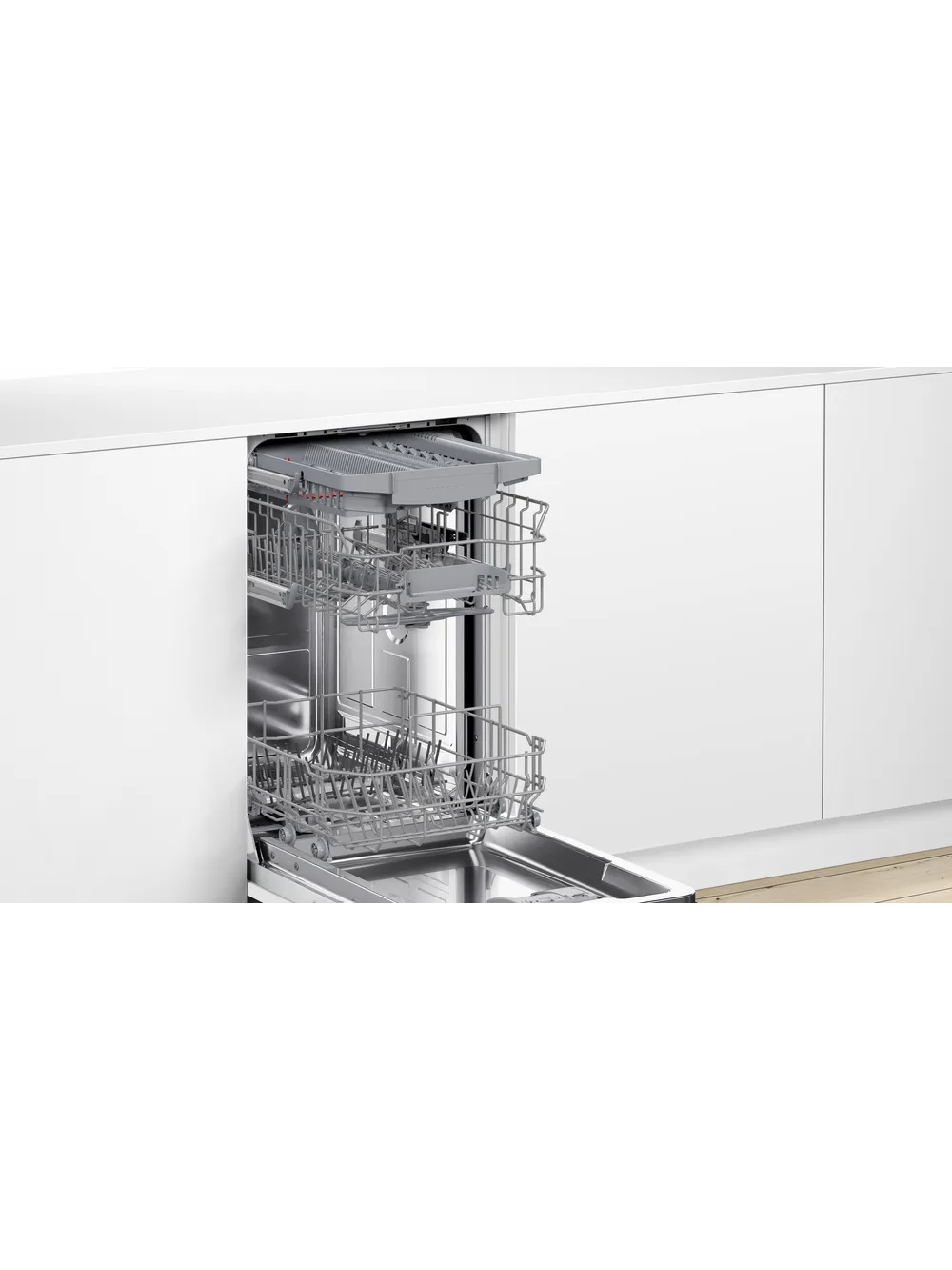 Bosch Dishwasher | SPV2HMX42E | Built-in | Width 45 cm | Number of place settings 10 | Number of programs 5 | Energy efficiency class E | Display | White 6 Bosch Dishwasher | SPV2HMX42E | Built-in | Width 45 cm | Number of place settings 10 | Number of programs 5 | Energy efficiency class E | Display | White 6