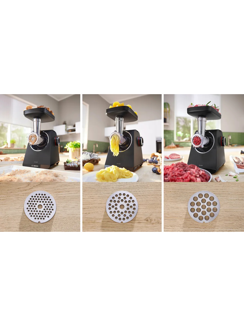 Bosch Food Mincer | MFWS430B | Black | Number of speeds 2 | Throughput (kg/min) 2.5 5