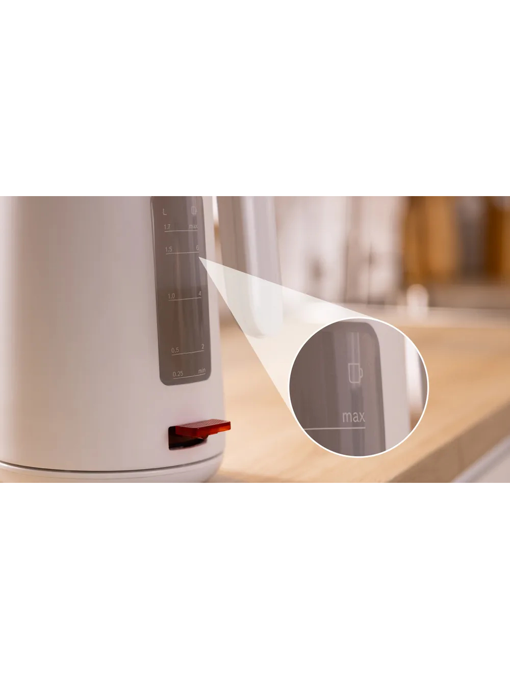 Bosch Kettle | TWK2M161 MyMoment | Electric | 2400 W | 1.7 L | Plastic | 360° rotational base | White 4 Bosch Kettle | TWK2M161 MyMoment | Electric | 2400 W | 1.7 L | Plastic | 360° rotational base | White 4