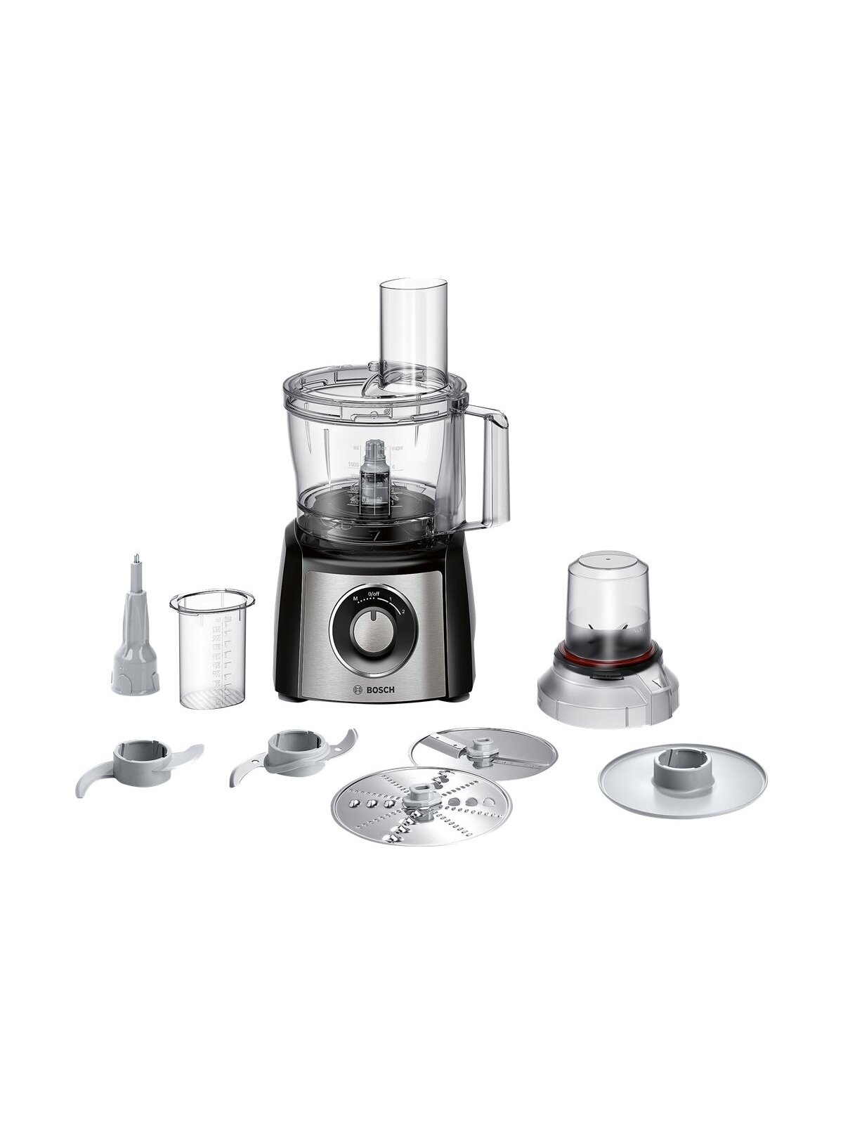 Bosch | Food Processor | MCM3401M | 800 W | Number of speeds 2 | Bowl capacity 2.3 L | Blender | Meat mincer | Black/Stainless steel 2
