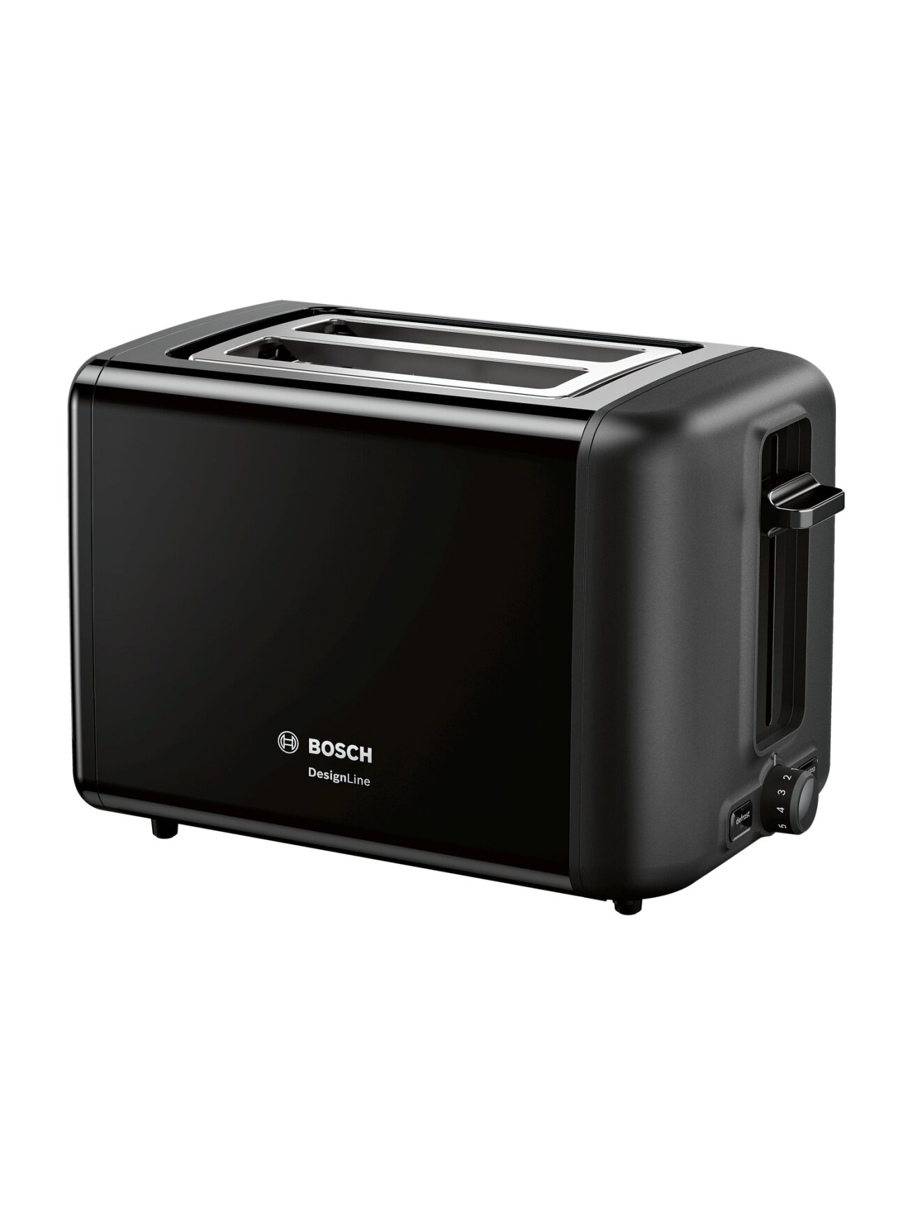 Bosch | DesignLine Toaster | TAT3P423 | Power 970 W | Number of slots 2 | Housing material Stainless steel | Black 1