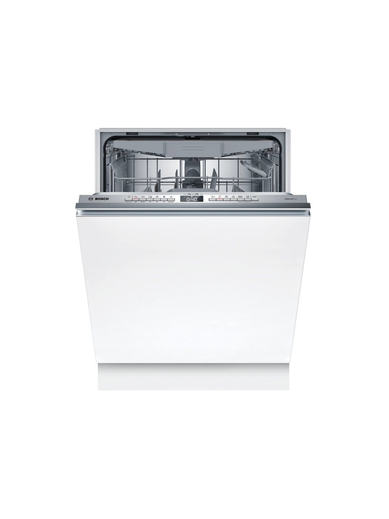 Bosch Dishwasher | SMV4EMX71S | Built-in | Width 60 cm | Number of place settings 14 | Number of programs 6 | Energy efficiency class B | Display | AquaStop function | White
