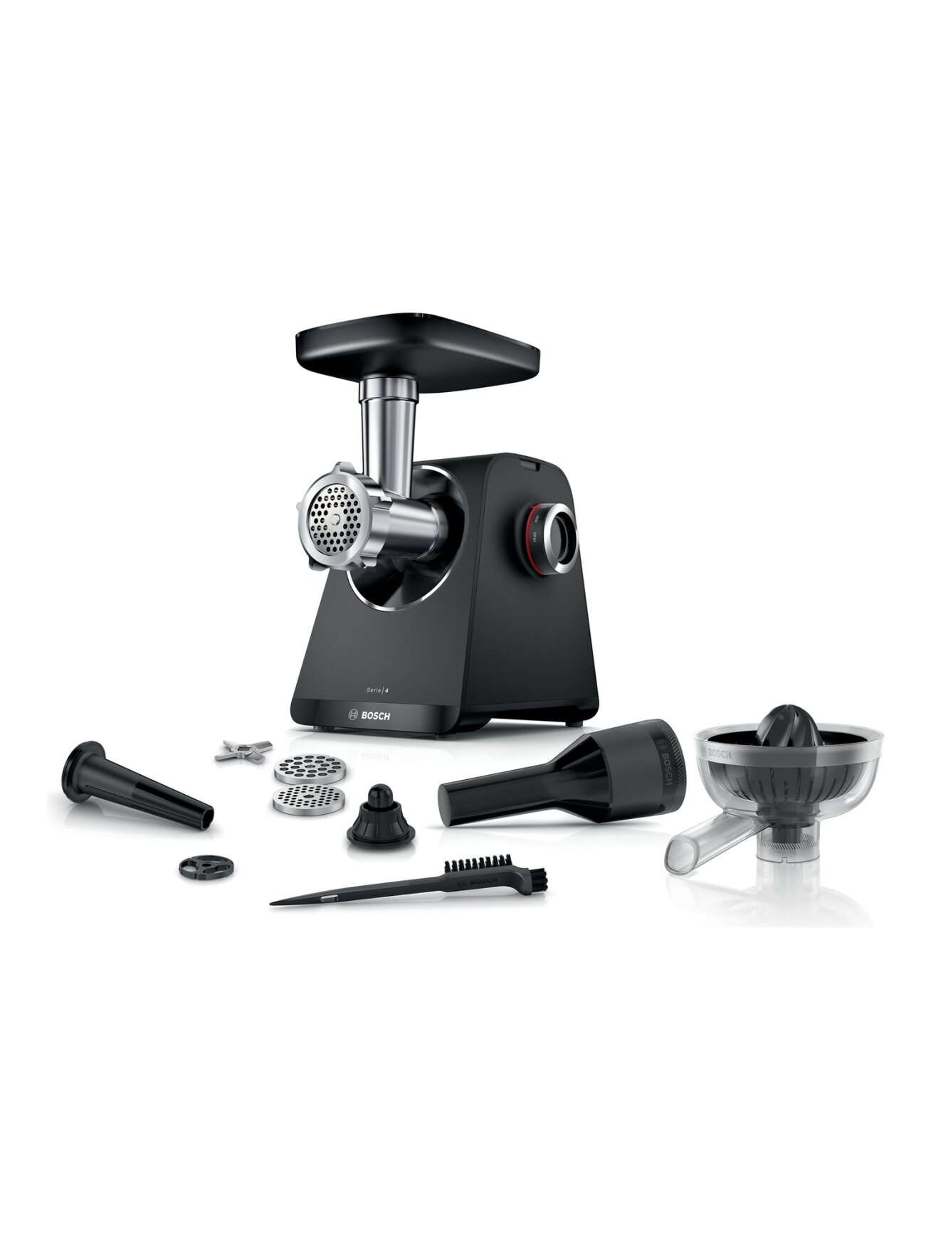 Bosch Food Mincer | MFWS430B | Black | Number of speeds 2 | Throughput (kg/min) 2.5 Bosch Food Mincer | MFWS430B | Black | Number of speeds 2 | Throughput (kg/min) 2.5