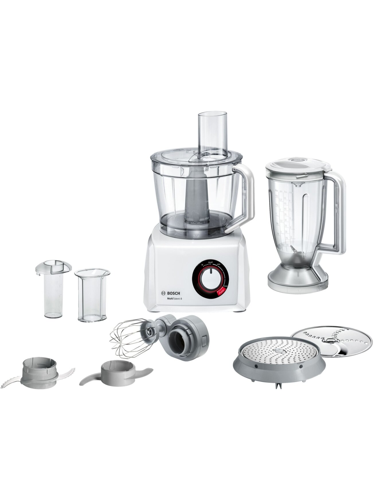 Bosch | Food Processor MultiTalent 8 | MC812W501 | 1000 W | Number of speeds 2 | Bowl capacity 3.9 L | Blender | White Bosch | Food Processor MultiTalent 8 | MC812W501 | 1000 W | Number of speeds 2 | Bowl capacity 3.9 L | Blender | White