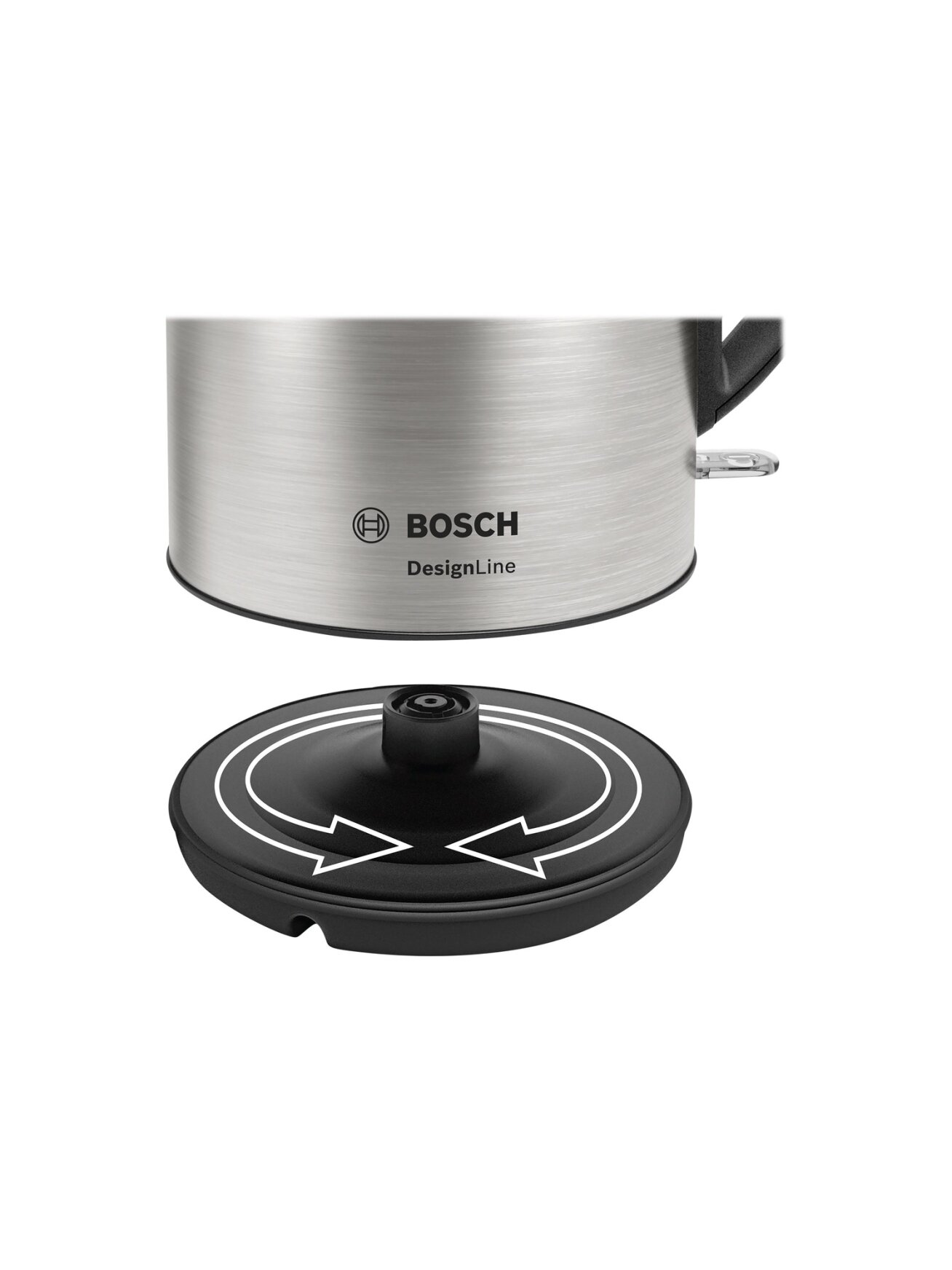 Bosch | Kettle | DesignLine TWK3P420 | Electric | 2400 W | 1.7 L | Stainless steel | 360° rotational base | Stainless steel/Black 5