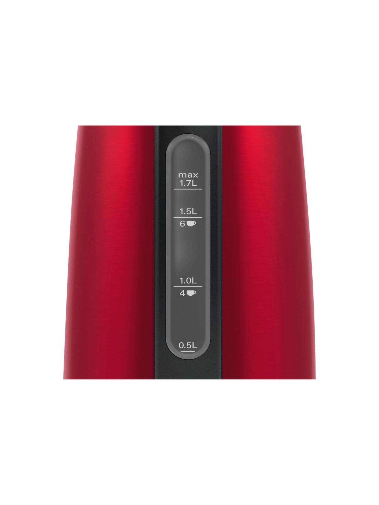 Bosch | Kettle | DesignLine TWK3P424 | Electric | 2400 W | 1.7 L | Stainless steel | 360° rotational base | Red 4