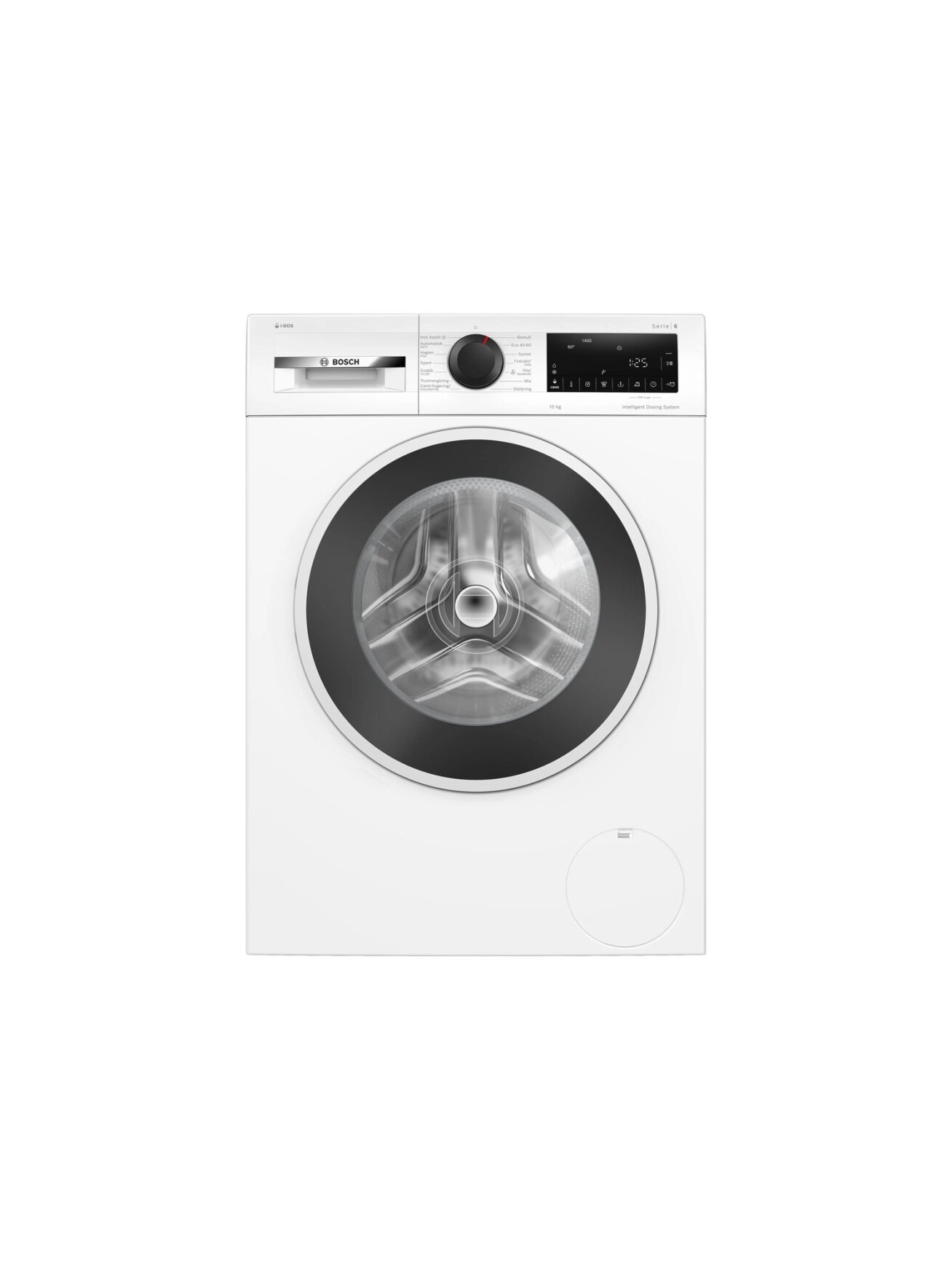 Bosch Washing Machine | WGG254FVSN | Energy efficiency class A | Front loading | Washing capacity 10 kg | 1400 RPM | Depth 63 cm | Width 60 cm | Display | LED | Steam function | White Bosch Washing Machine | WGG254FVSN | Energy efficiency class A | Front loading | Washing capacity 10 kg | 1400 RPM | Depth 63 cm | Width 60 cm | Display | LED | Steam function | White