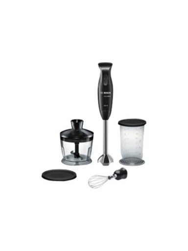 Bosch | Blender | CleverMixx MSM2650B | Hand Blender | 600 W | Number of speeds 12 | Chopper | Mini chopper | Black