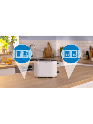 Bosch Compact Toaster | TAT2M121 MyMoment | Power 950 W | Number of slots 2 | Housing material Plastic | White