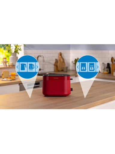 Bosch Compact Toaster | TAT2M124 MyMoment | Power 950 W | Number of slots 2 | Housing material Plastic | Red