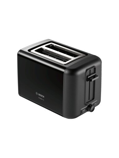 Bosch | DesignLine Toaster | TAT3P423 | Power 970 W | Number of slots 2 | Housing material Stainless steel | Black Bosch | DesignLine Toaster | TAT3P423 | Power 970 W | Number of slots 2 | Housing material Stainless steel | Black