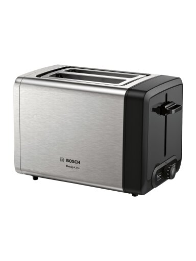 Bosch | DesignLine Toaster | TAT4P420 | Power 970 W | Number of slots 2 | Housing material Stainless Steel | Stainless steel/Black Bosch | DesignLine Toaster | TAT4P420 | Power 970 W | Number of slots 2 | Housing material Stainless Steel | Stainless steel/Black