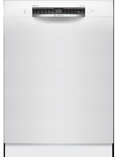 Bosch Dishwasher | SMU4HMW02S | Built-in | Width 60 cm | Number of place settings 14 | Number of programs 6 | Energy efficiency class D | Display | AquaStop function | White Bosch Dishwasher | SMU4HMW02S | Built-in | Width 60 cm | Number of place settings 14 | Number of programs 6 | Energy efficiency class D | Display | AquaStop function | White