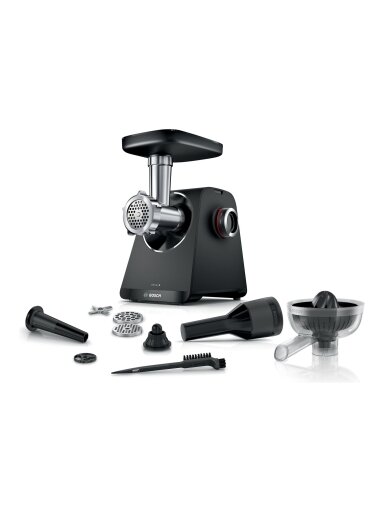 Bosch Food Mincer | MFWS430B | Black | Number of speeds 2 | Throughput (kg/min) 2.5 Bosch Food Mincer | MFWS430B | Black | Number of speeds 2 | Throughput (kg/min) 2.5