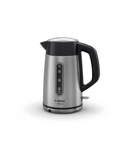 Bosch | Kettle | DesignLine TWK4P440 | Electric | 2400 W | 1.7 L | Stainless steel | 360° rotational base | Stainless steel/Black