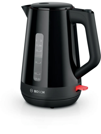 Bosch Kettle | TWK1M123 | Electric | 2400 W | 1.7 L | Plastic | 360° rotational base | Black Bosch Kettle | TWK1M123 | Electric | 2400 W | 1.7 L | Plastic | 360° rotational base | Black
