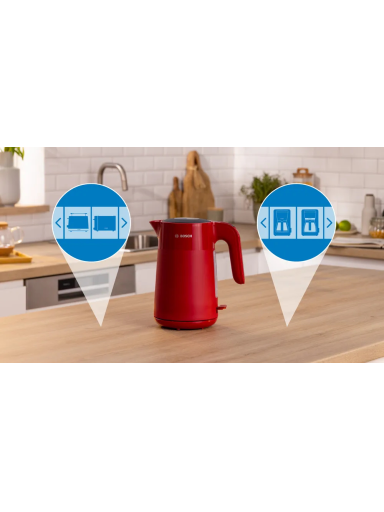 Bosch Kettle | TWK2M164 MyMoment | Electric | 2400 W | 1.7 L | Plastic | 360° rotational base | Red Bosch Kettle | TWK2M164 MyMoment | Electric | 2400 W | 1.7 L | Plastic | 360° rotational base | Red