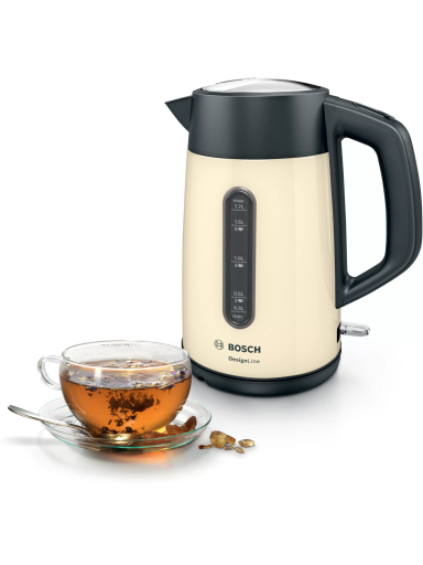 Bosch | Kettle | TWK4P437 | Electric | 2400 W | 1.7 L | Stainless steel | Beige Bosch | Kettle | TWK4P437 | Electric | 2400 W | 1.7 L | Stainless steel | Beige