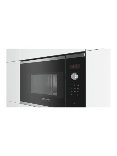 Bosch | Microwave Oven | BFL523MS0 | Built-in | 20 L | 800 W | Stainless steel/Black Bosch | Microwave Oven | BFL523MS0 | Built-in | 20 L | 800 W | Stainless steel/Black