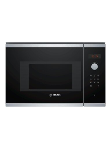 Bosch | Microwave Oven | BFL523MS0 | Built-in | 20 L | 800 W | Stainless steel/Black Bosch | Microwave Oven | BFL523MS0 | Built-in | 20 L | 800 W | Stainless steel/Black