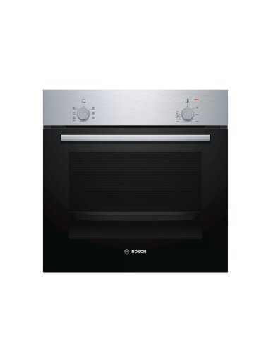 Bosch | Oven | HBF010BR1S | 66 L | A | Multifunctional | Manual | Height 59.5 cm | Width 59.4 cm | Stainless steel Bosch | Oven | HBF010BR1S | 66 L | A | Multifunctional | Manual | Height 59.5 cm | Width 59.4 cm | Stainless steel