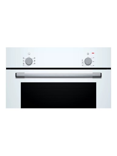 Bosch Oven | HBF010BV1S | 66 L | Electric | Manual | Control knob | Height 59.5 cm | Width 59.4 cm | White Bosch Oven | HBF010BV1S | 66 L | Electric | Manual | Control knob | Height 59.5 cm | Width 59.4 cm | White