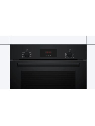 Bosch Oven | HBF133BA1 | 66 L | Electric | EcoClean | Knobs | Height 59.5 cm | Width 59.4 cm | Black Bosch Oven | HBF133BA1 | 66 L | Electric | EcoClean | Knobs | Height 59.5 cm | Width 59.4 cm | Black