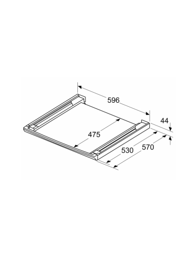 Bosch | Stacking kit with pull-out shelf | WTZ27500