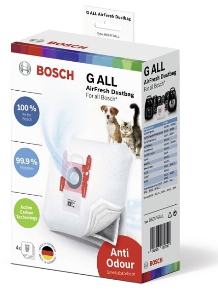 Bosch | AirFresh GALL Vacuum cleaner bag | BBZAFGALL | White 2 Bosch | AirFresh GALL Vacuum cleaner bag | BBZAFGALL | White 2