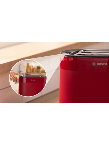 Bosch Compact Toaster | TAT2M124 MyMoment | Power 950 W | Number of slots 2 | Housing material Plastic | Red 5 Bosch Compact Toaster | TAT2M124 MyMoment | Power 950 W | Number of slots 2 | Housing material Plastic | Red 5