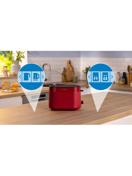 Bosch Compact Toaster | TAT2M124 MyMoment | Power 950 W | Number of slots 2 | Housing material Plastic | Red 1 Bosch Compact Toaster | TAT2M124 MyMoment | Power 950 W | Number of slots 2 | Housing material Plastic | Red 1