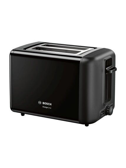Bosch | DesignLine Toaster | TAT3P423 | Power 970 W | Number of slots 2 | Housing material Stainless steel | Black 1 Bosch | DesignLine Toaster | TAT3P423 | Power 970 W | Number of slots 2 | Housing material Stainless steel | Black 1