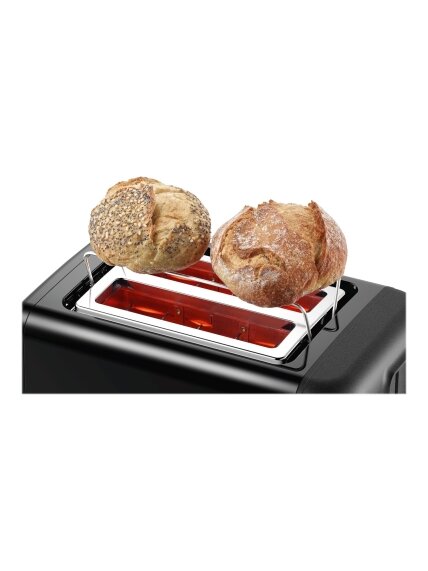 Bosch | DesignLine Toaster | TAT3P423 | Power 970 W | Number of slots 2 | Housing material Stainless steel | Black 4