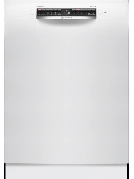 Bosch Dishwasher | SMU4HMW02S | Built-in | Width 60 cm | Number of place settings 14 | Number of programs 6 | Energy efficiency class D | Display | AquaStop function | White 1