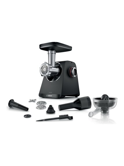 Bosch Food Mincer | MFWS430B | Black | Number of speeds 2 | Throughput (kg/min) 2.5 Bosch Food Mincer | MFWS430B | Black | Number of speeds 2 | Throughput (kg/min) 2.5