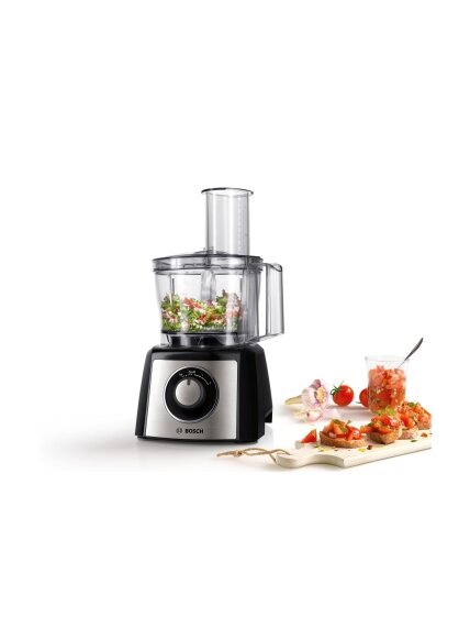 Bosch | Food Processor | MCM3401M | 800 W | Number of speeds 2 | Bowl capacity 2.3 L | Blender | Meat mincer | Black/Stainless steel 6