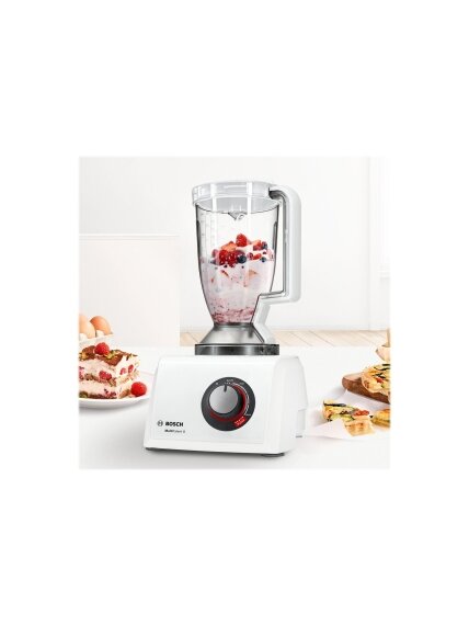 Bosch | Food Processor MultiTalent 8 | MC812W501 | 1000 W | Number of speeds 2 | Bowl capacity 3.9 L | Blender | White 4 Bosch | Food Processor MultiTalent 8 | MC812W501 | 1000 W | Number of speeds 2 | Bowl capacity 3.9 L | Blender | White 4