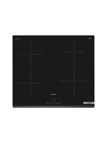 Bosch | Hob | PUE63KBB6E | Induction | Number of burners/cooking zones 4 | Touch | Timer | Black