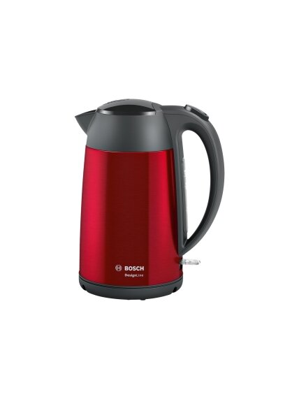 Bosch | Kettle | DesignLine TWK3P424 | Electric | 2400 W | 1.7 L | Stainless steel | 360° rotational base | Red 2